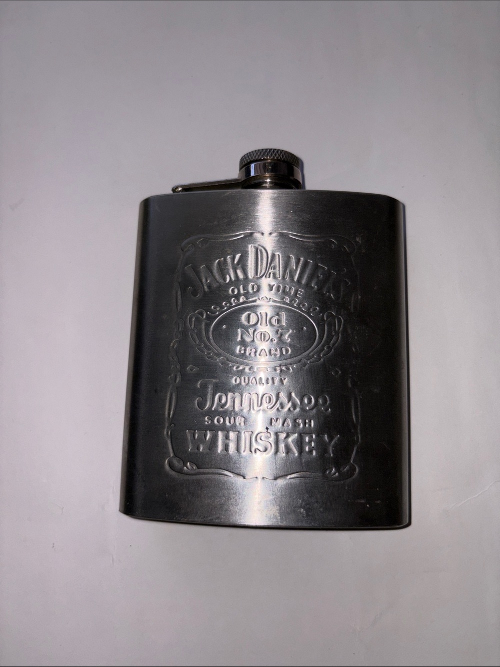 Jack Daniel's Stainless Steel Flask - Silver